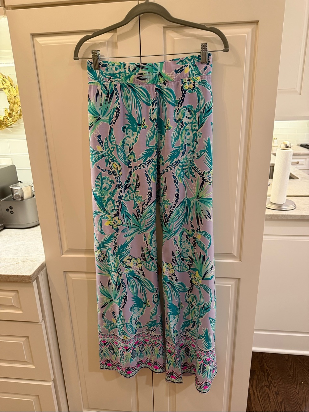 Lilly Pulitzer - Bal Harbor Palazzo Pant - Light Lilac Verbena, Large